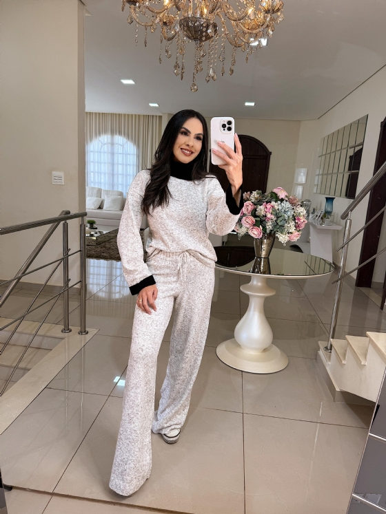 Conjunto Marsha Tricô Mescla