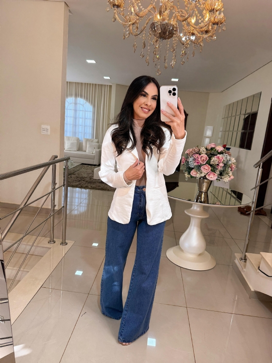 Máxi Blazer Branco