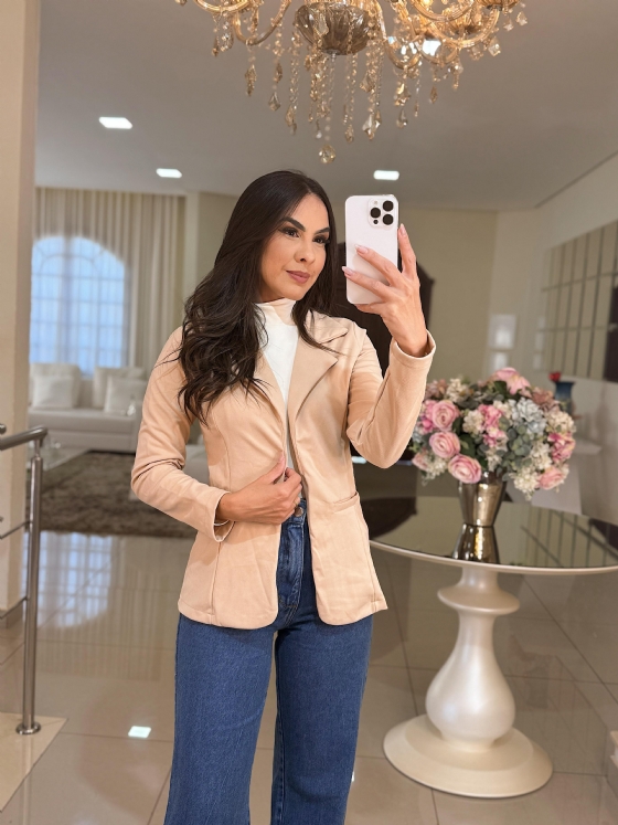 Maxi Blazer Areia