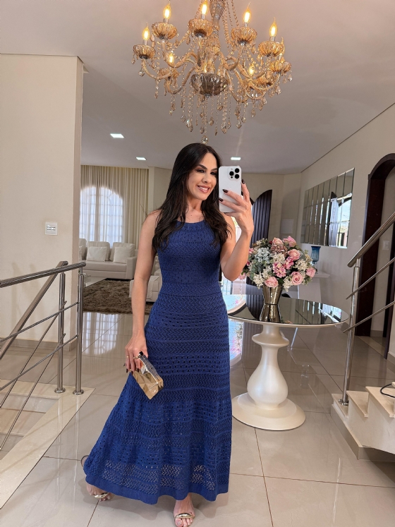Vestido Maura Azul Bic
