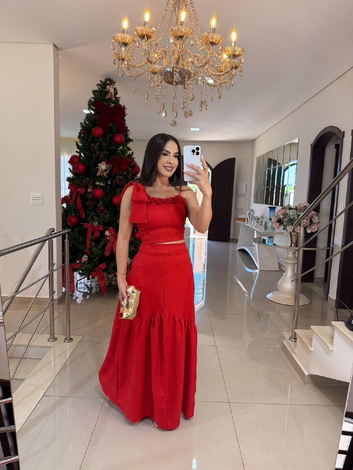 Conjunto Lelis Vermelho