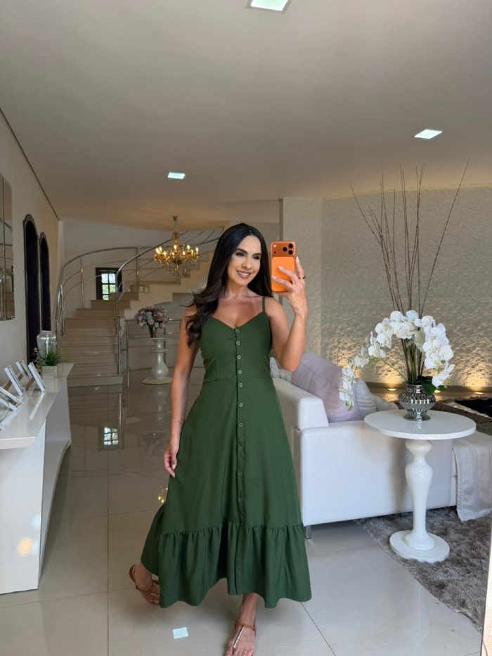 Vestido Joana Verde Musgo