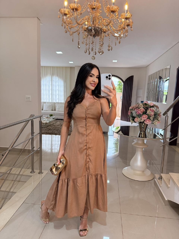 Vestido Joana Nude