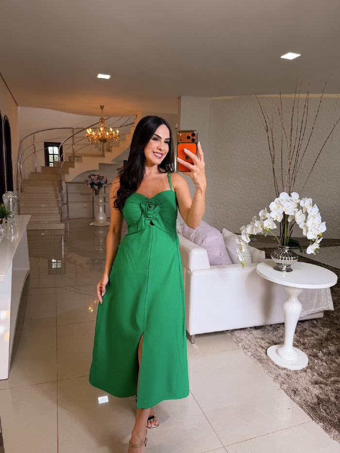 Vestido Keith Verde Bandeira
