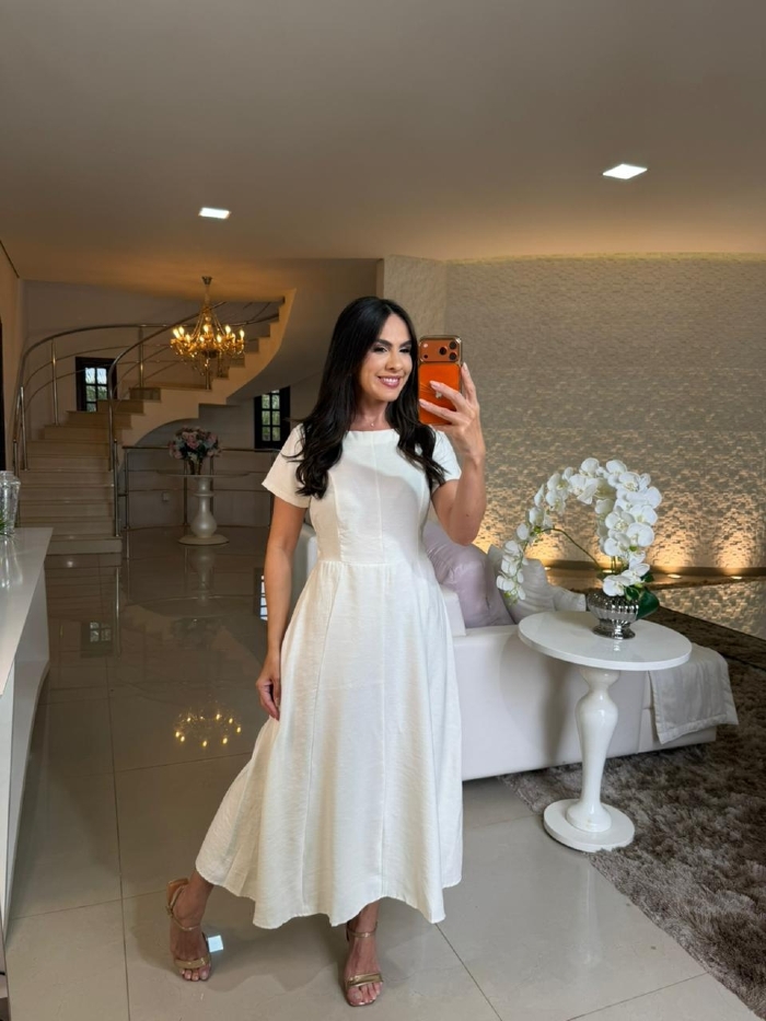Vestido Jocele Branco