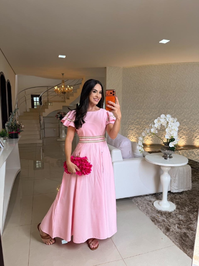 Vestido Maria Fernanda Rosa
