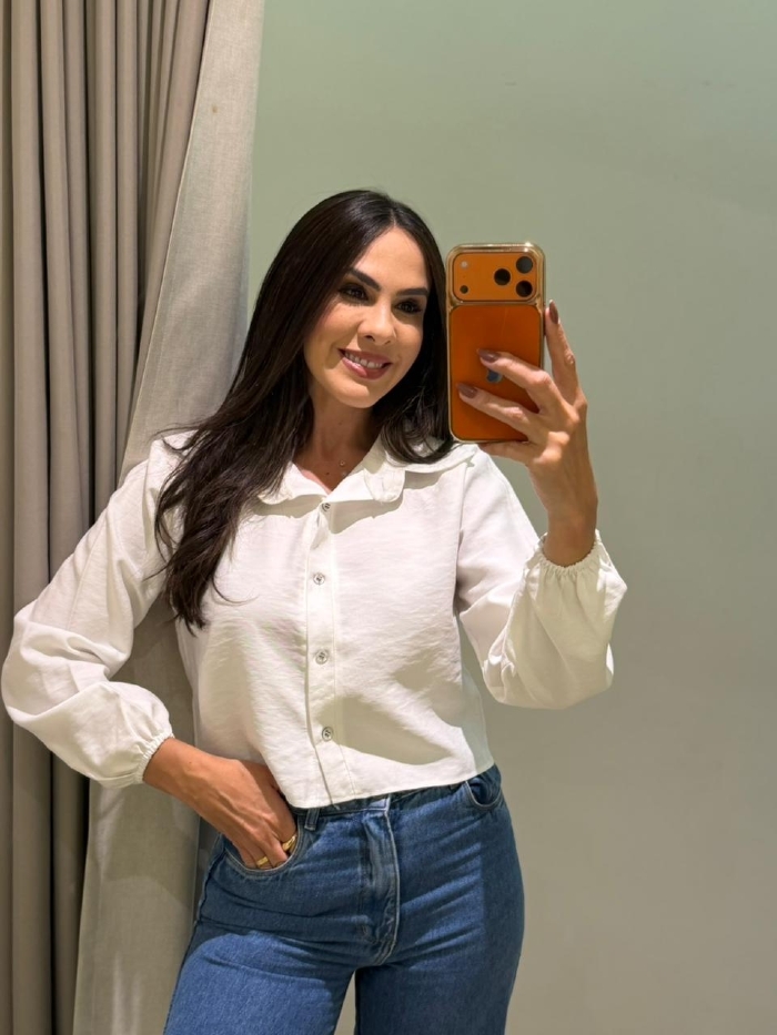 Camisa Cropped Branca