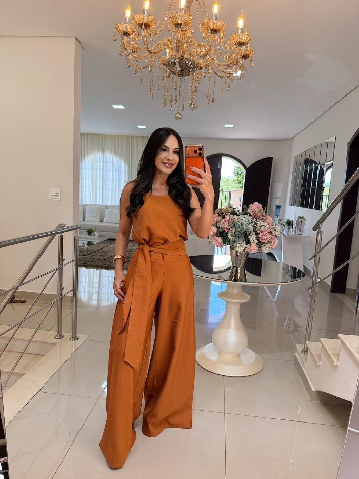 Conjunto Maya Caramelo