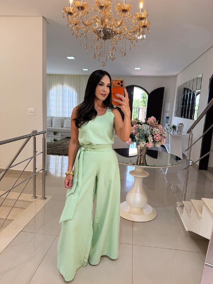 Conjunto Maya Verde Menta