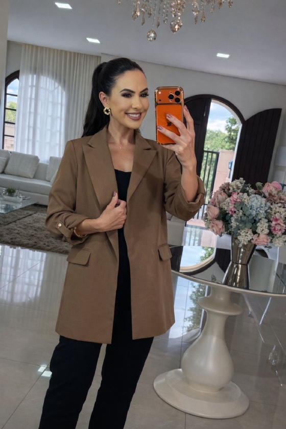 Blazer Eliene Marrom