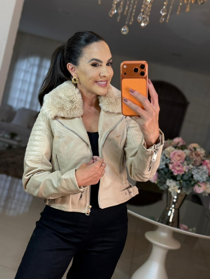 Jaqueta Valeria Bege