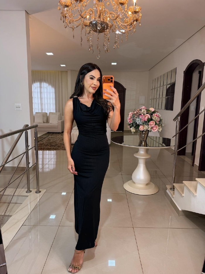 Vestido Karina Preto