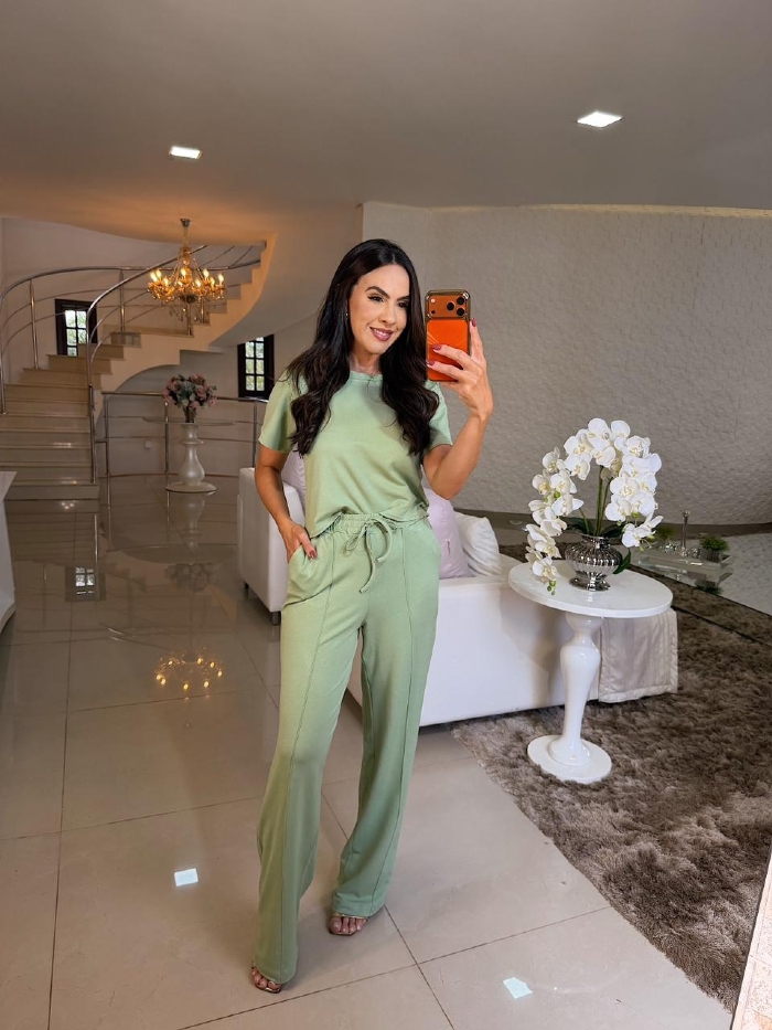 Conjunto Aninha Verde Menta