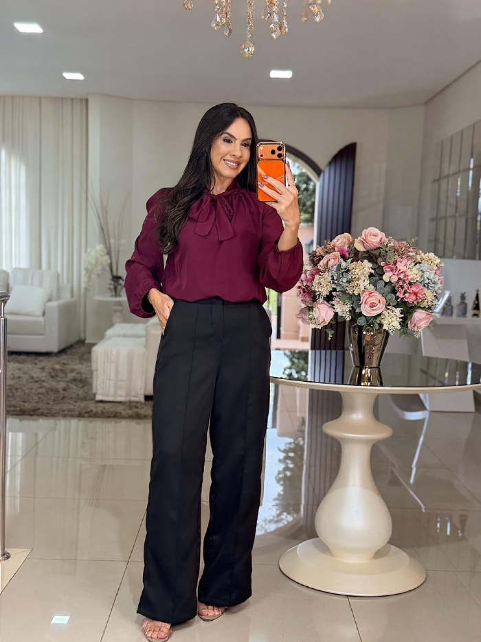 Blusa Karolaine Marsala