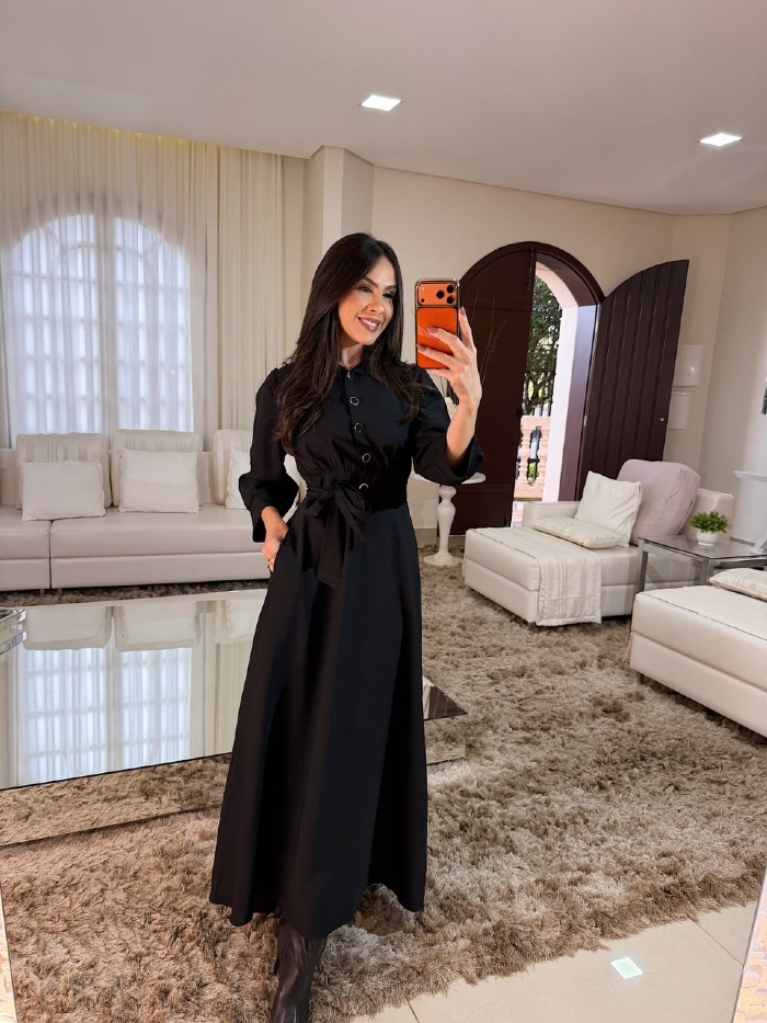 Vestido Ana Paula Preto