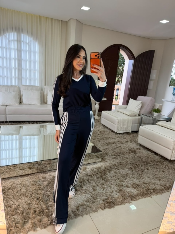 Conjunto Marli Azul Petróleo