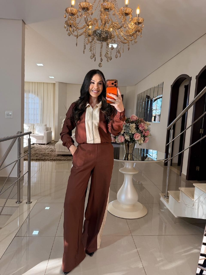 Conjunto Estefania Marrom