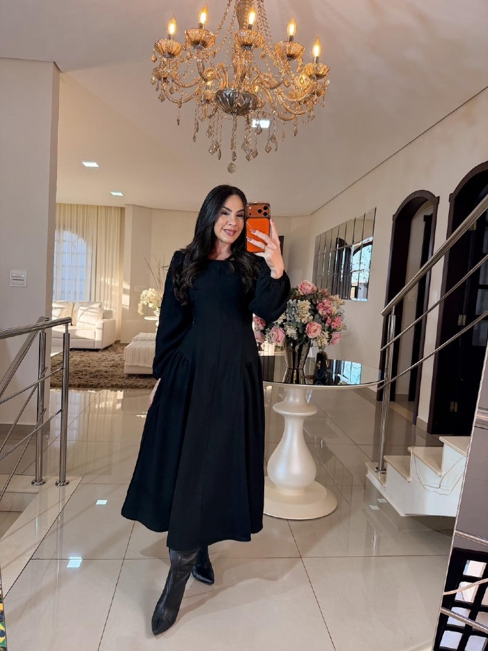Vestido Salomé Preto