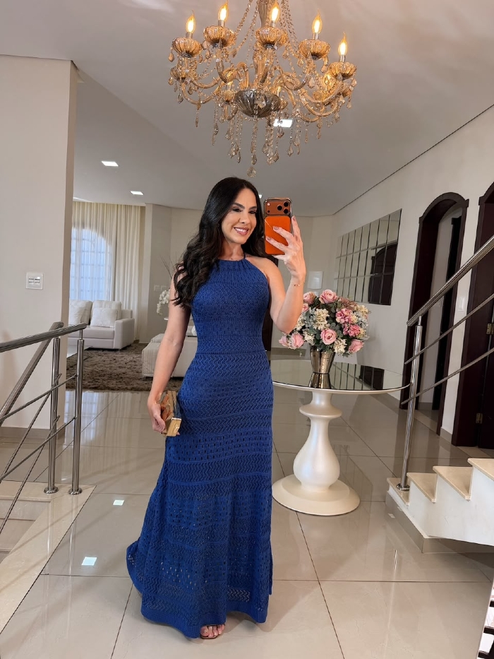 Vestido Maura Azul