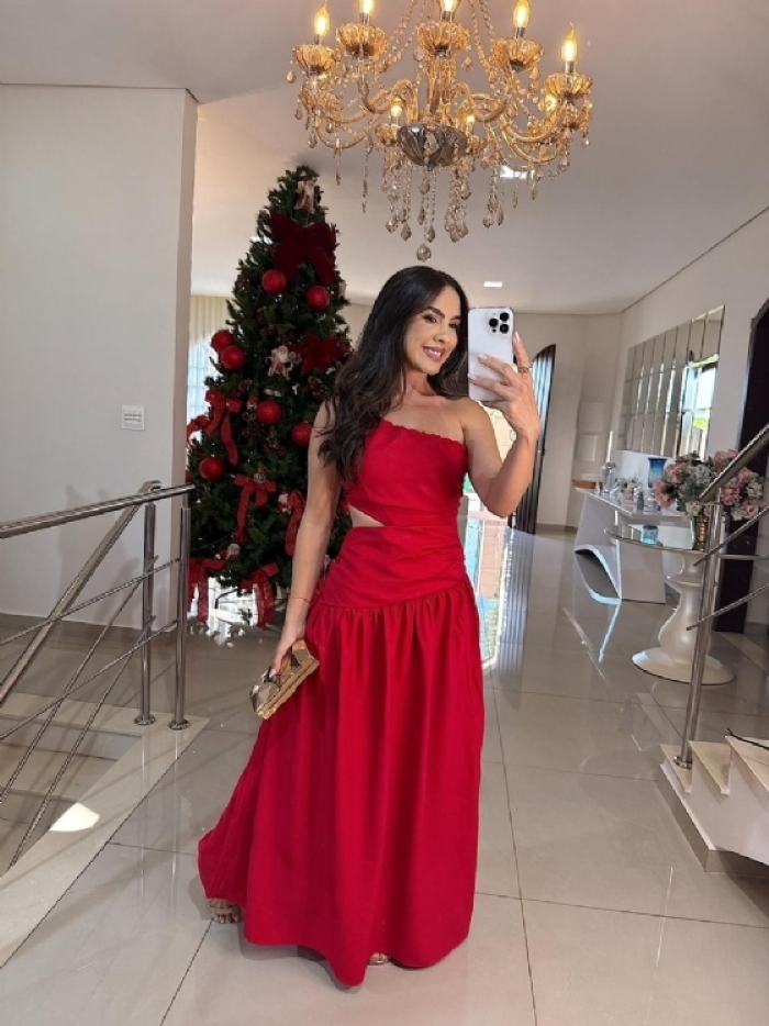Vestido Rayssa Vermelho