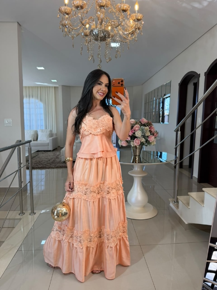 Conjunto Kássia Pêssego