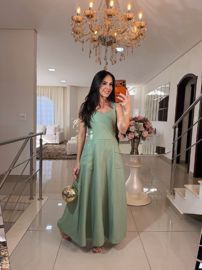 Vestido Andreia Verde Menta