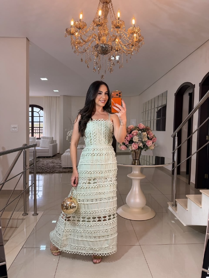 Vestido Fátima Verde Menta