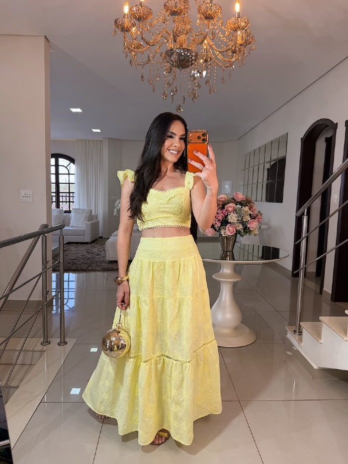 Conjunto Ruanna Amarelo