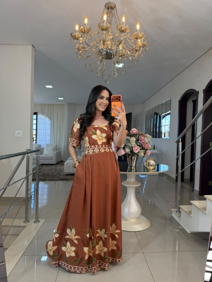 Vestido Marta Caramelo