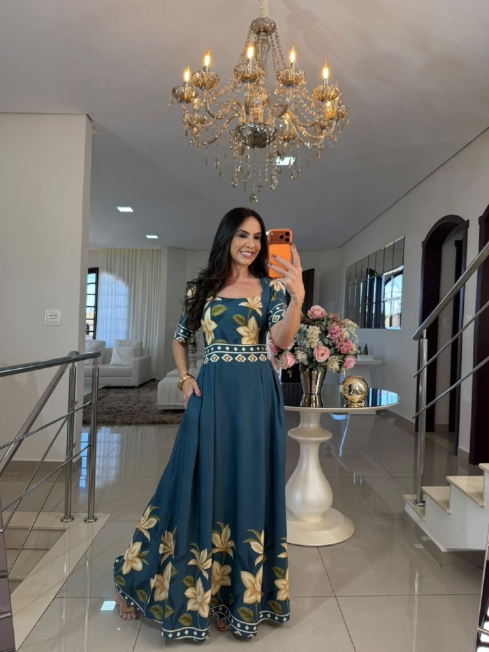 Vestido Marta Azul