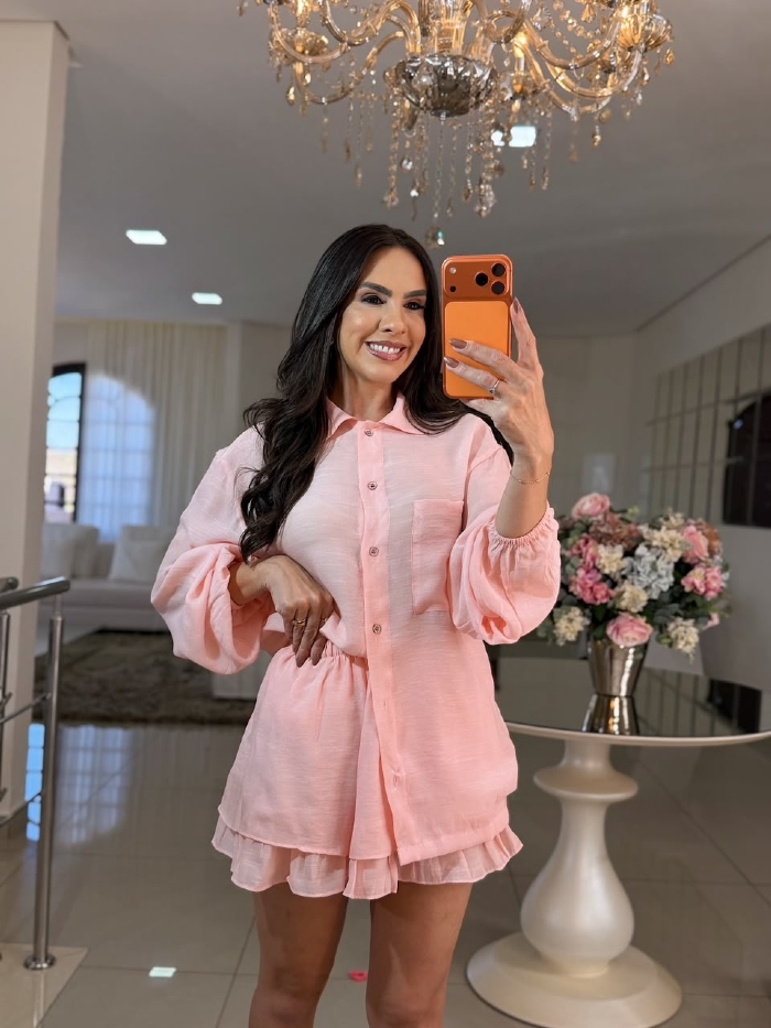 Conjunto Natielle Rosa Bebê