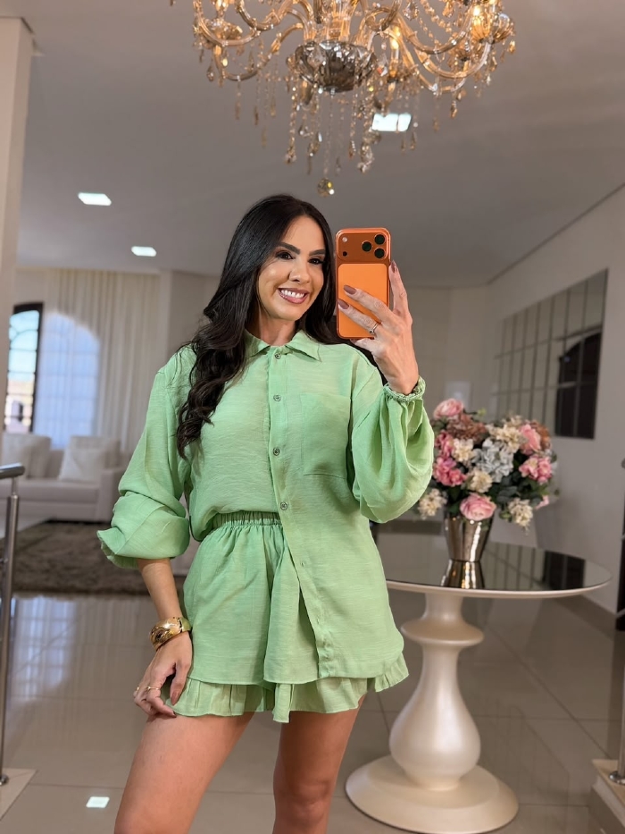 Conjunto Natielle Verde Menta