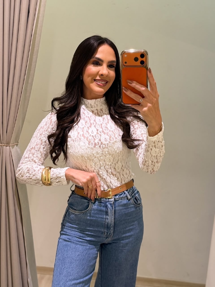 Boddy Renda Flora Branco