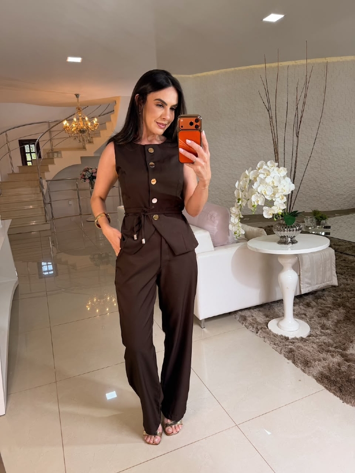 Conjunto Tânia Marrom
