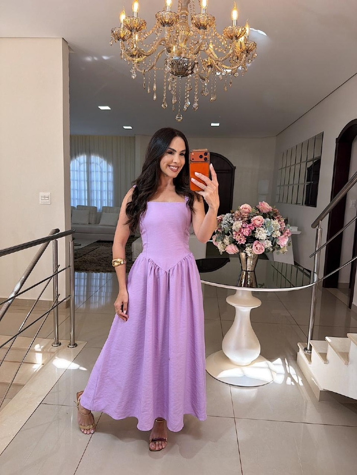 Vestido Silésia Lilás