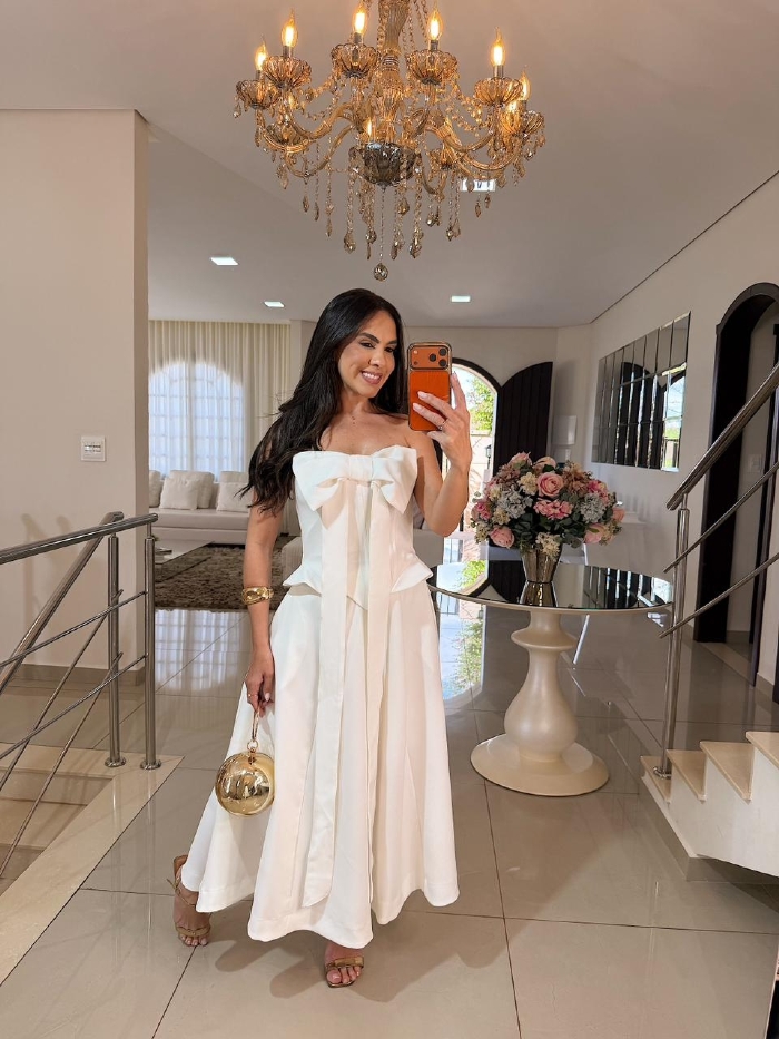 Vestido Laço Branco