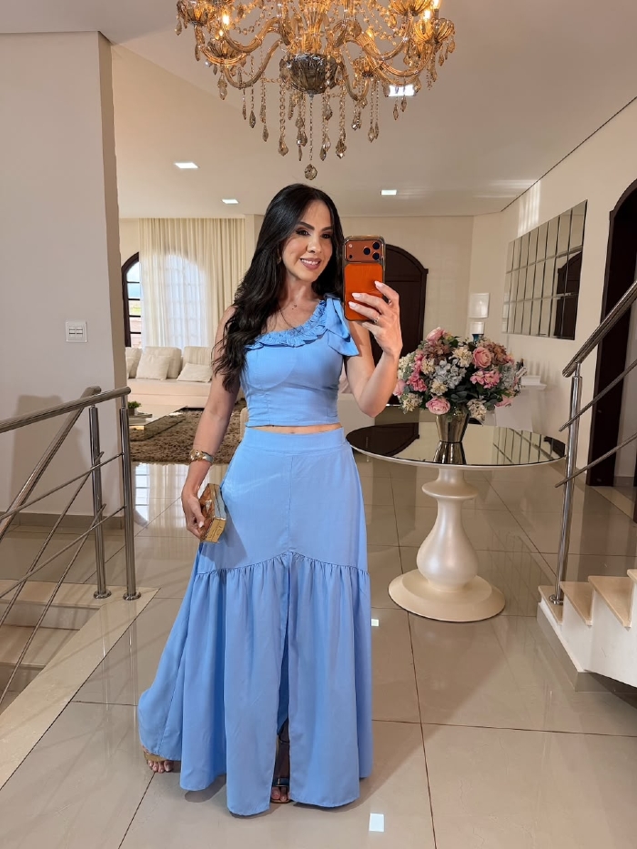 Conjunto Aurea Azul Bebe