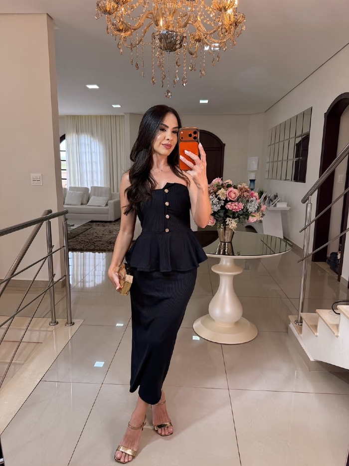 Conjunto Kaylane Preto