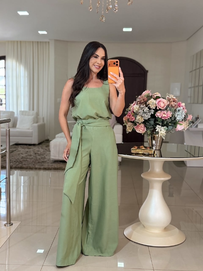Conjunto Maya Verde Pistache