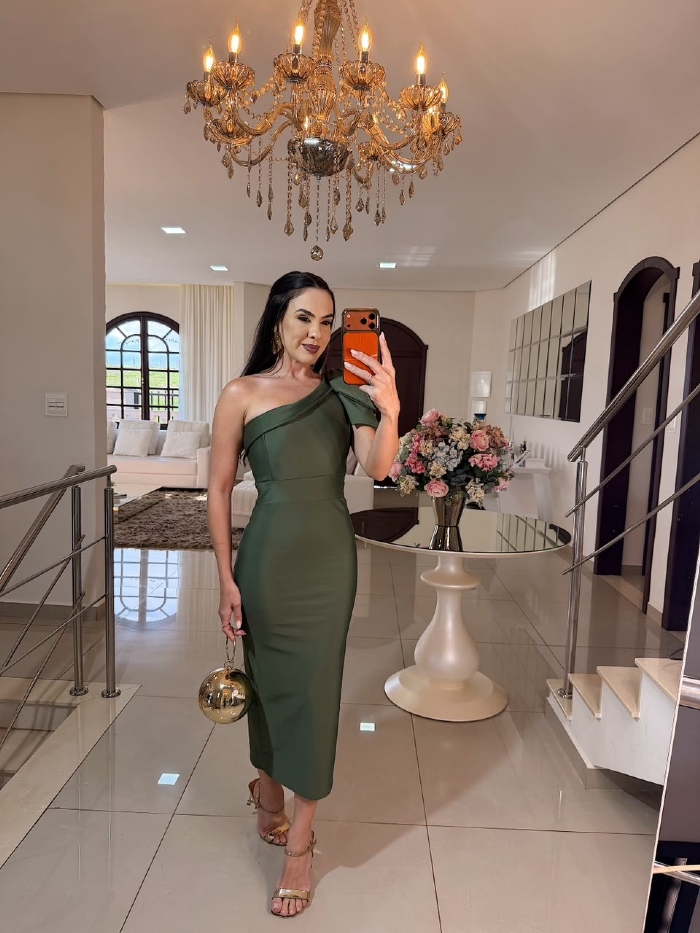 Vestido Prada Genevieve Verde Oliva