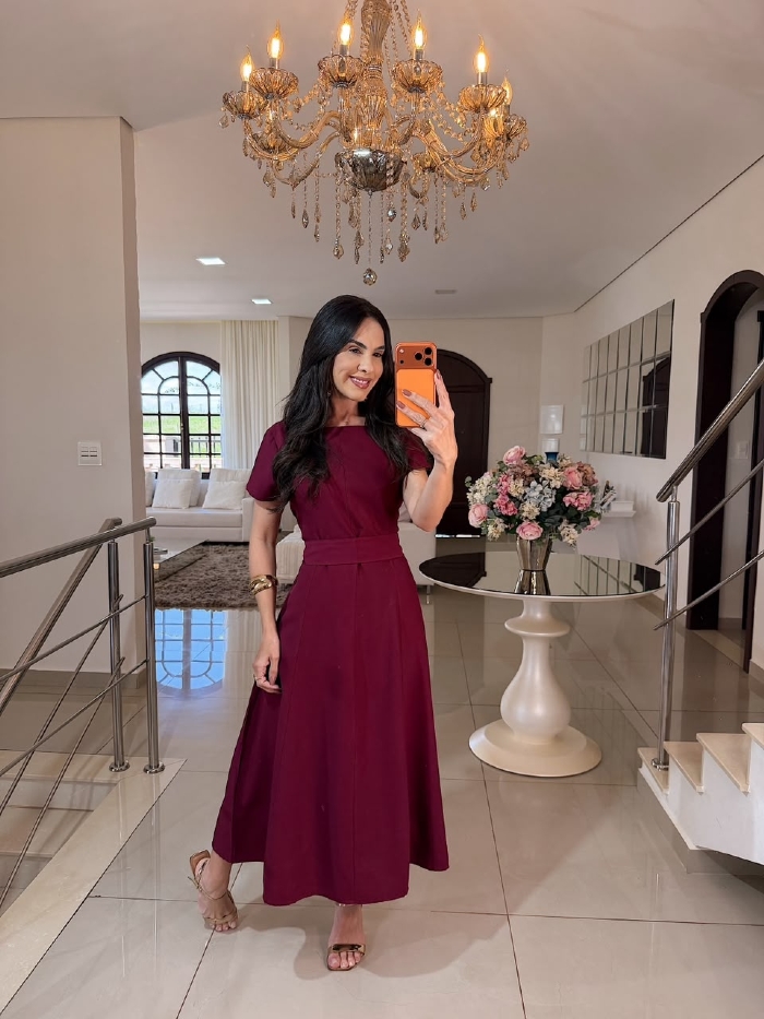 Vestido Liora Marsala