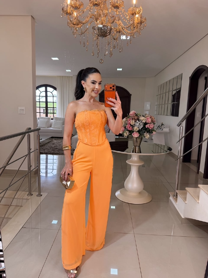Conjunto Damarys Laranja
