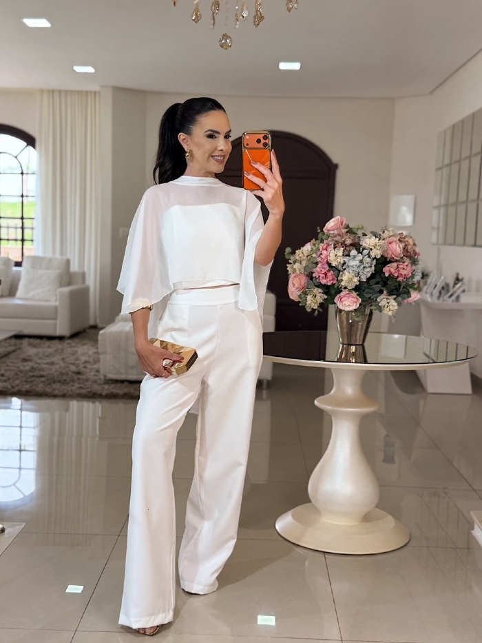 Conjunto Capa Daieny Branco