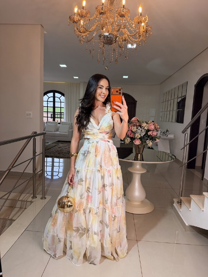 Vestido Íris Floral Amarelo