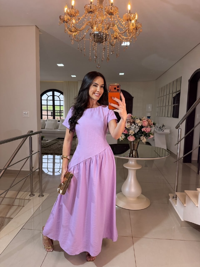 Vestido Auriely Lilás