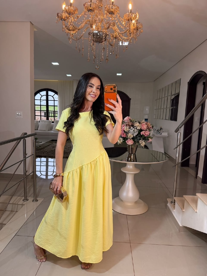 Vestido Auriely Amarelo