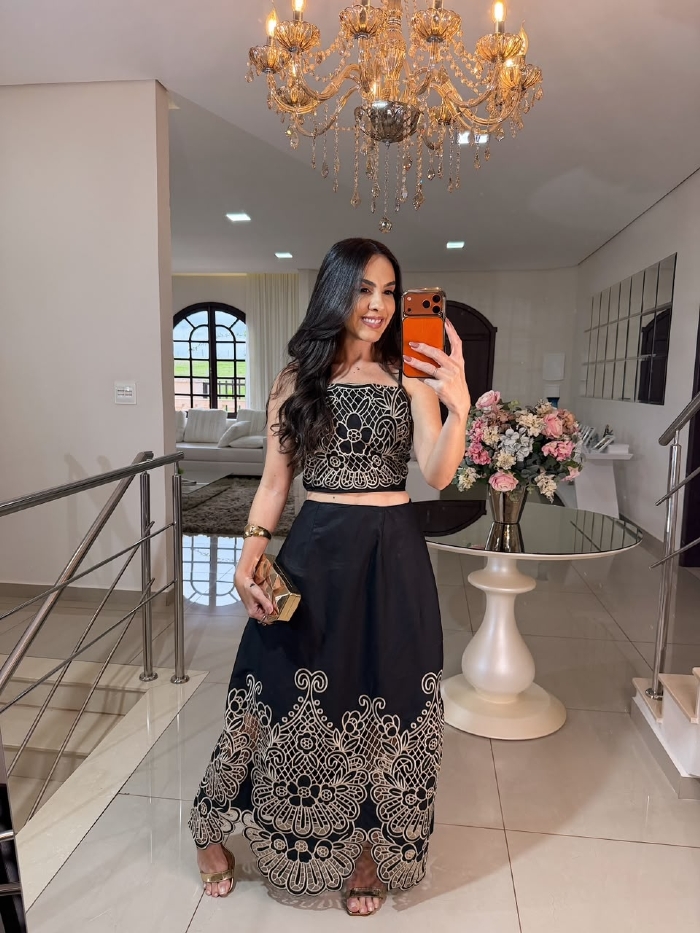 Conjunto Melina Preto