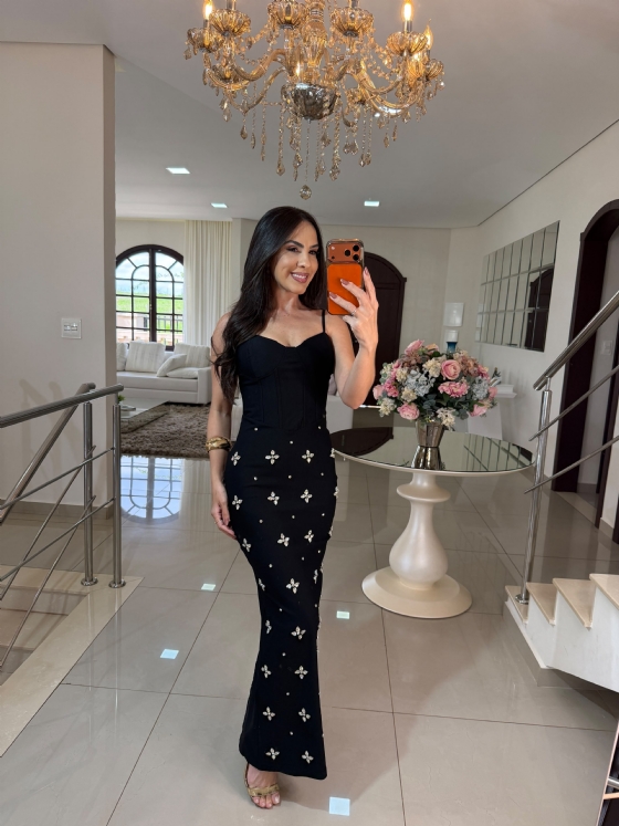 Vestido Eslovênia Preto