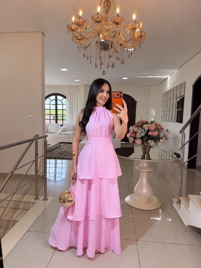 Vestido Sol Rosa Bebê