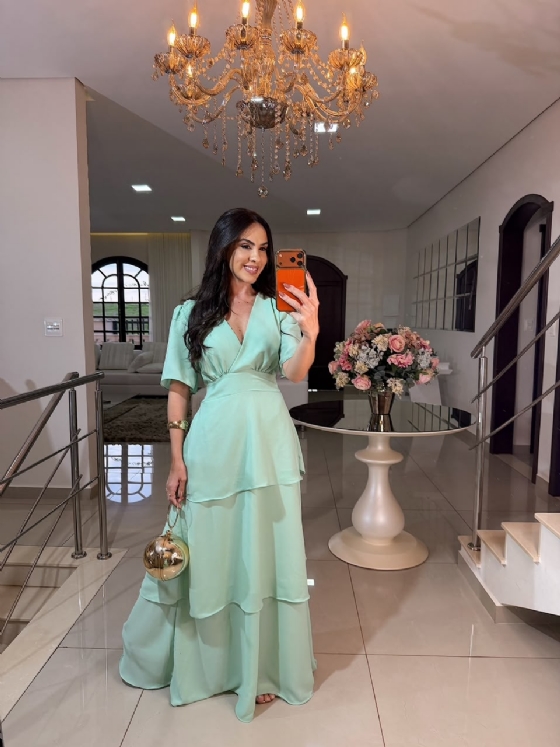 Vestido Késsia Verde Menta